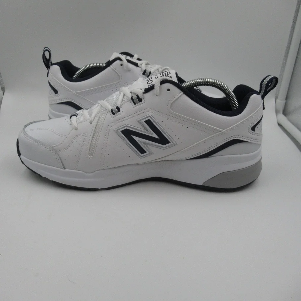 New Balance 608 Mens White Navy Cross Training Shoes MX608WN5 Size 10 2E Wide
